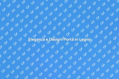 Porta in Legno per Esterno di Design
