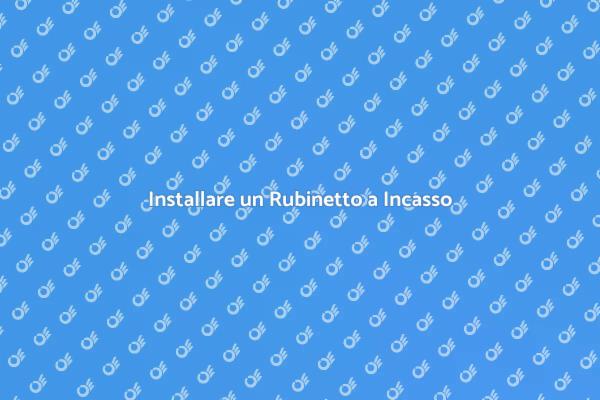 Trasforma il tuo spazio con un Rubinetto a Incasso