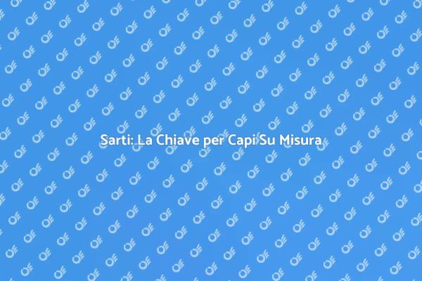 L'Importanza di Chiamare un Sarto
