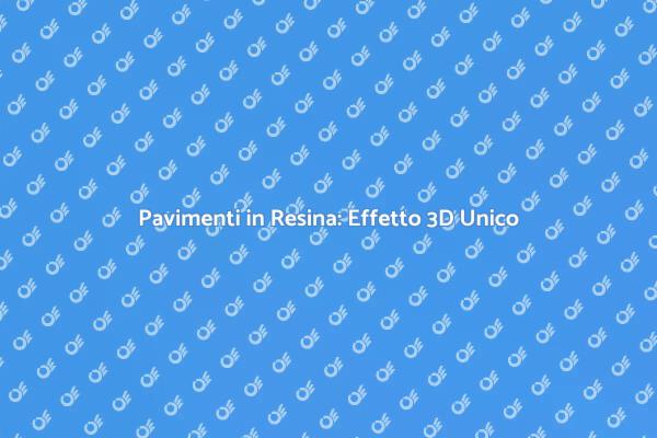 Trasforma i Tuoi Spazi con Effetto 3D