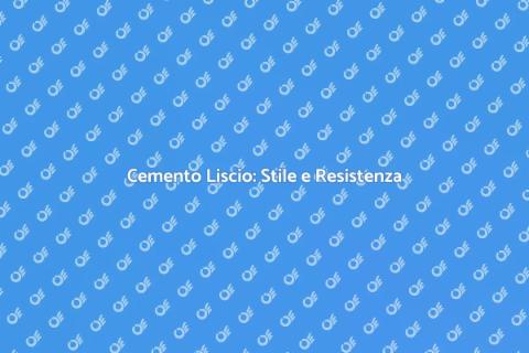 Pavimento in Cemento Liscio: Eleganza