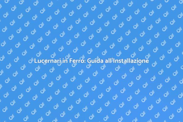 Illumina la Tua Casa con Lucernari in Ferro