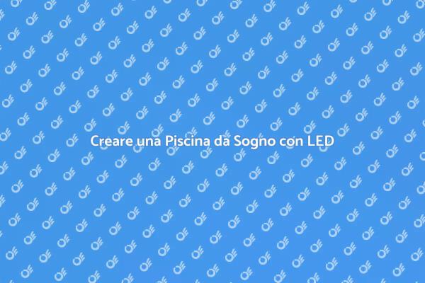 Piscina da Giardino con Luci LED