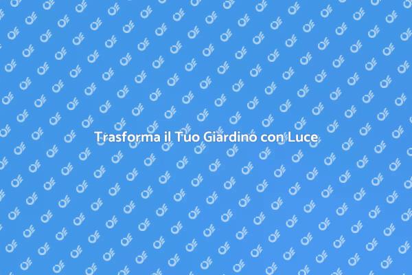 Illumina il Giardino con Eleganza