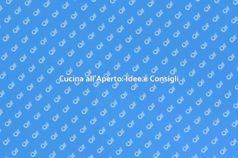 Cucina all'Aperto: Crea il Tuo Paradiso
