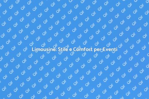 Servizio di Limousine Elegante e Unico
