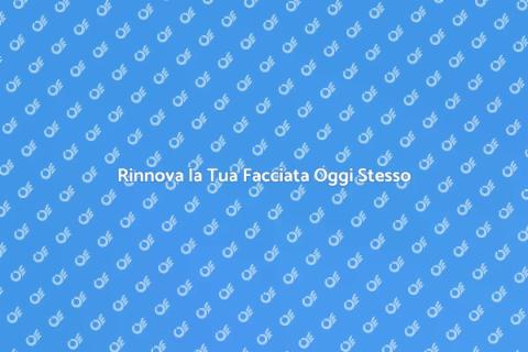 Ristrutturare la Facciata per Rinnovare