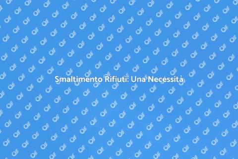 Installazione Sistema Smaltimento Rifiuti