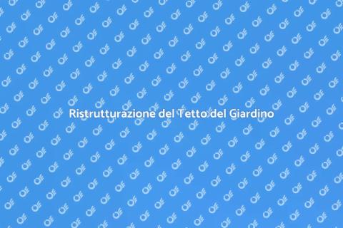 Sostituire il Tetto del Giardino d'Inverno