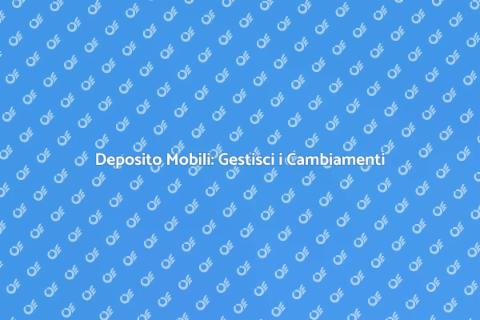 Mobili in Deposito: Soluzione Ideale