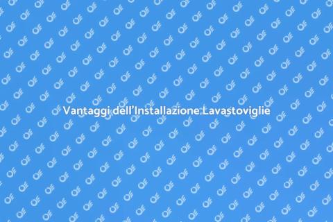 Installazione Lavastoviglie Standard