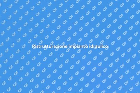 Rifare impianto idraulico di casa