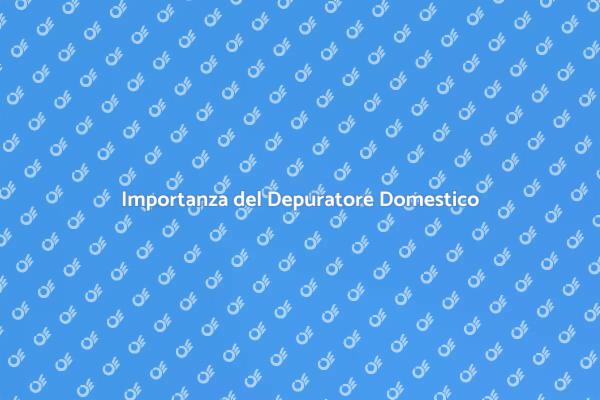 Depuratore: Essenziale per la Salute