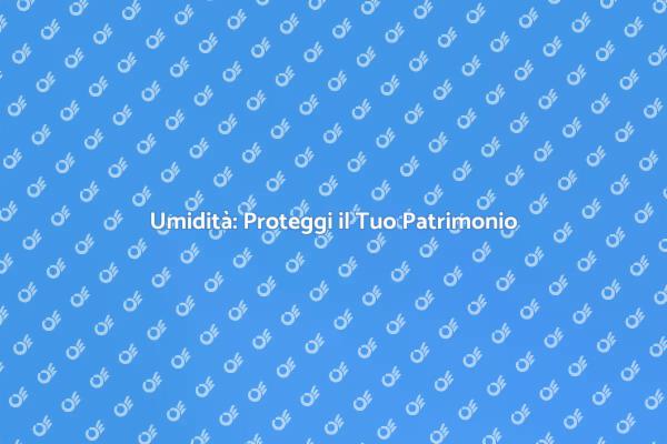 Proteggi le Opere con Anti Umidità