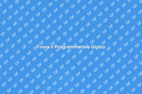 Programmatore Esperto per le Tue Idee