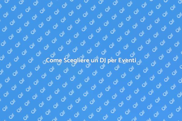 DJ per il Tuo Evento Sociale