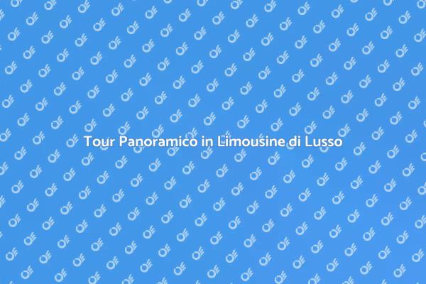 Limousine: Il Tuo Tour Panoramico di Lusso