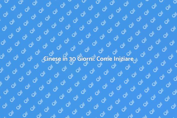 Impara il Cinese Velocemente e Facilmente