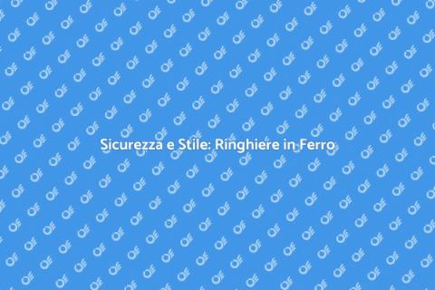 Ringhiere in Ferro Innovative per Design