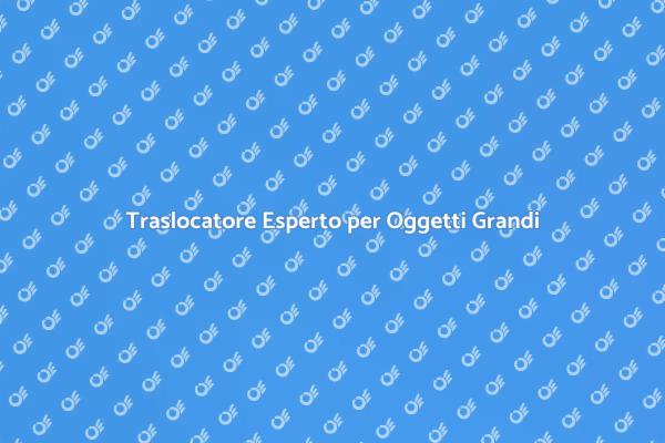 Gestisci il Trasloco di Oggetti Voluminosi