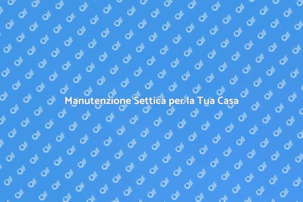 Manutenzione Settica: Fondamentale per Te