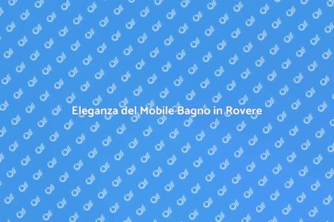 Mobile Bagno in Rovere Massello