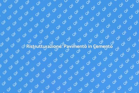 Pavimento in Cemento Levigato: Guida