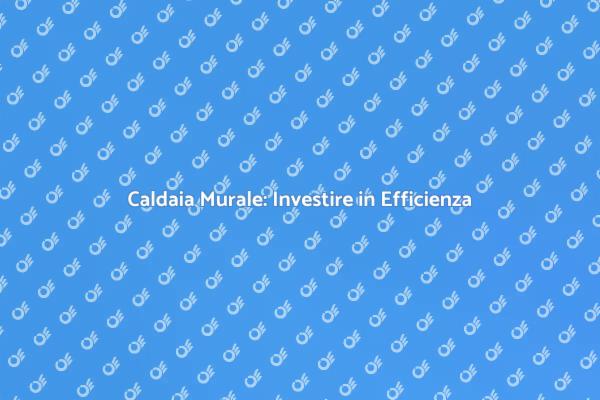 Caldaia Murale: Sostenibilità e Risparmio