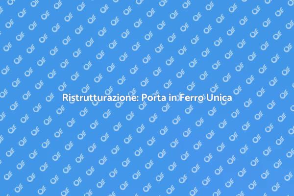 Rendi Unica la Tua Porta in Ferro