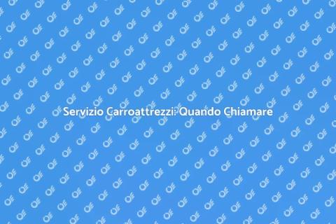 Carroattrezzi: Servizio di Traino Efficace