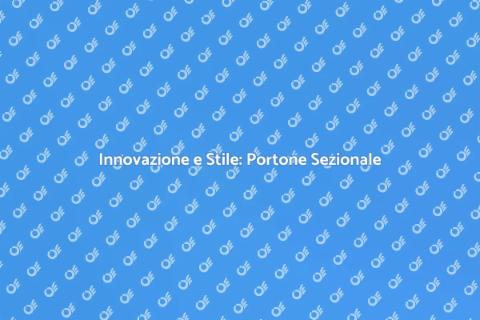 Portone Sezionale Moderno per Casa