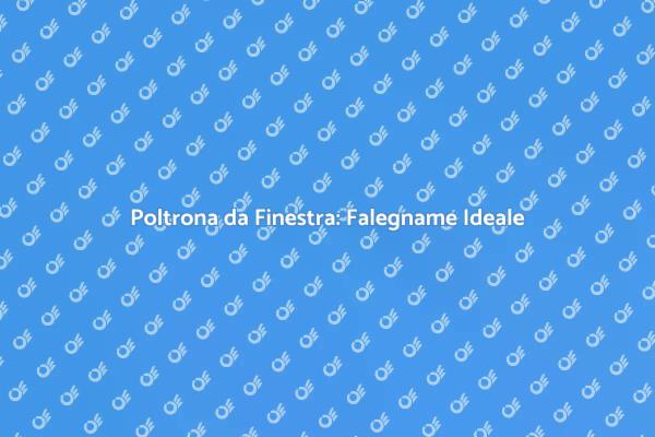 Falegname per Poltrona da Finestra