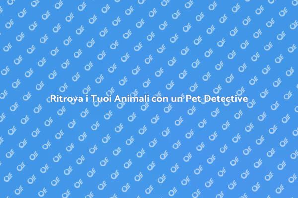 Pet Detective: La Soluzione per Animali Smarriti