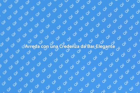 Credenza da Bar Moderna e Minimalista