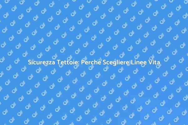 Sicurezza e Linee Vita per Tettoie