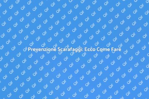Trattamento Preventivo Scarafaggi