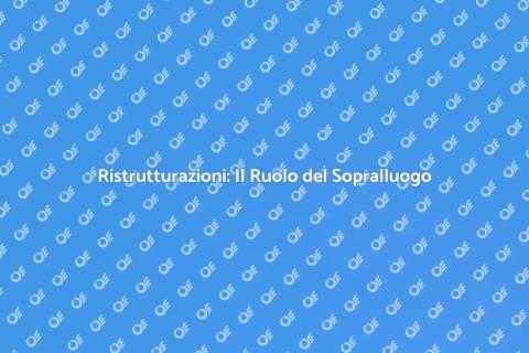 Sopralluogo Energetico per Ristrutturazioni