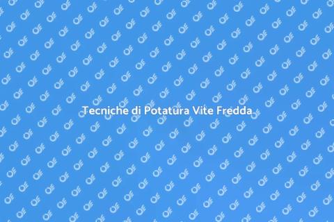 Potatura Vite in Clima Freddo