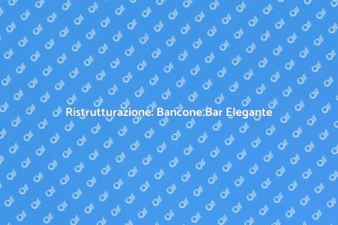 Bancone Bar con Superficie Liscia