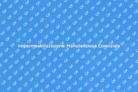 Manutenzione Impermeabilizzazione Coperture