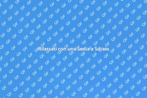 Sedia a Sdraio da Terrazza: Relax Assicurato