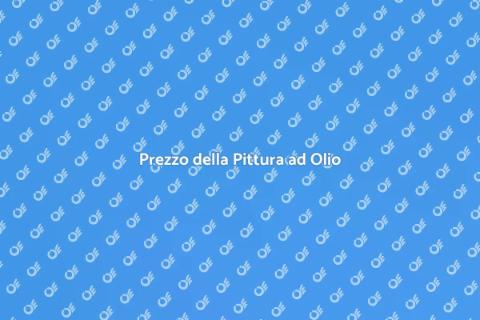 Quanto costa pitturare ad olio?