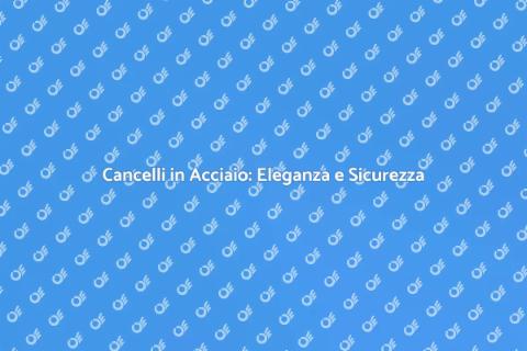 Cancello Moderno in Acciaio Elegante