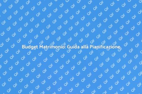 Pianificazione Budget Matrimonio