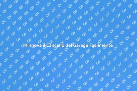 Verniciare il Cancello del Garage