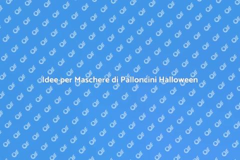 Maschera di Palloncini per Halloween