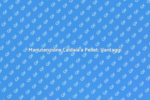 Manutenzione Caldaia a Pellet Sicura