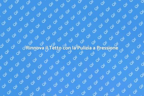 Pulizia a Pressione del Tetto