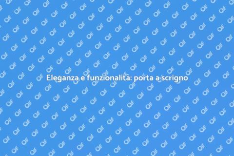 Porta a scrigno silenziosa per ristrutturazioni