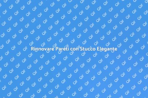 Stucco per Rifinire le Pareti